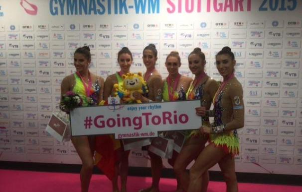 El equipo español de gimnasia rítmica, bronce en el Mundial, se asegura su presencia en Río 2016