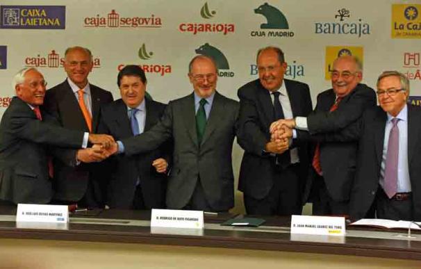 Presidentes del SIP de Caja Madrid firman el protocolo de integración