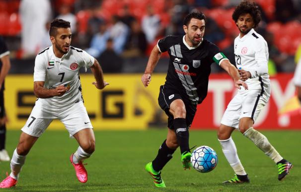 Xavi Hernandez durante un partido con el Al Sadd. / AFP