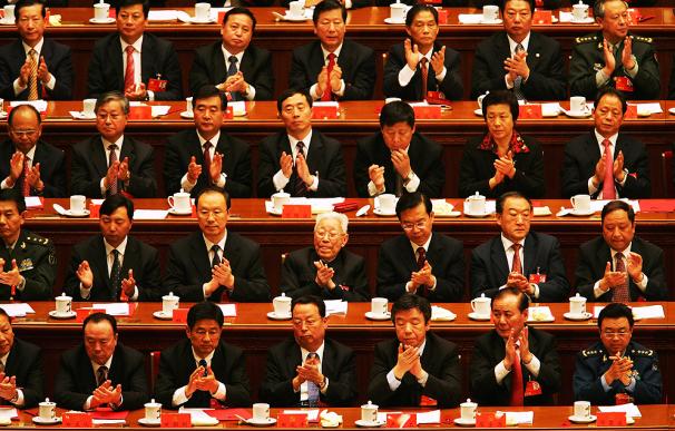 Imagen tomada durante uno de los congresos de la Partido Comunista de China en Beijing.