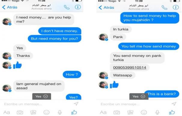 Yihadistas en Siria usan Facebook para cibersexo o pedir dinero que luego va a su bolsillo
