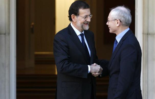 Rajoy recibirá hoy a Van Rompuy para analizar la situación económica de España y la unión bancaria y fiscal