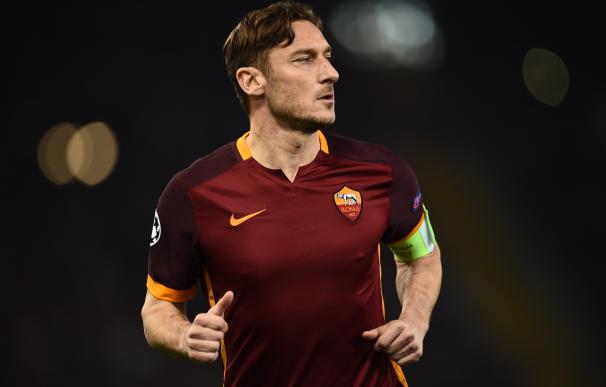 Roma's forward Francesco Totti runs during the UEF