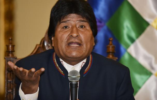 Bolivian President Evo Morales Ayma answers questi