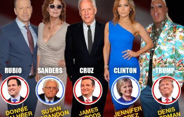 ¿A quién votan las celebrities en las elecciones de EEUU?