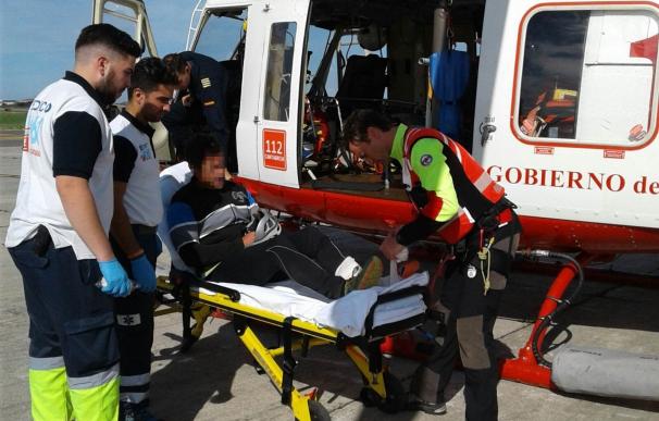 Rescatado en helicóptero un escalador que se rompió la tibia en Picos de Europa