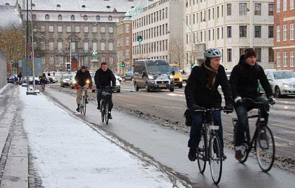 En bicicleta a 0ºC en Copenhague
