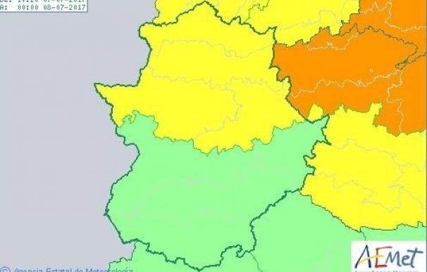 El 112 mantiene para este viernes la alerta amarilla por fuertes lluvias, vientos y tormentas en Cáceres