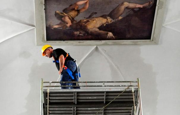 El "David y Goliat" de Tiziano resulta dañado en un incendio en Venecia