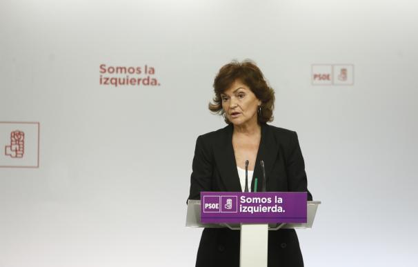 Carmen Calvo (PSOE) recuerda a las federaciones regionales que el modelo territorial ya lo decidió la Ejecutiva Federal