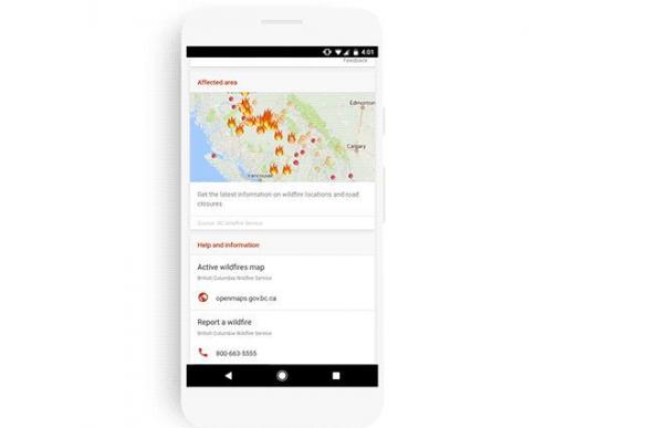 Google incorpora SOS Alerts en el buscador y en Maps