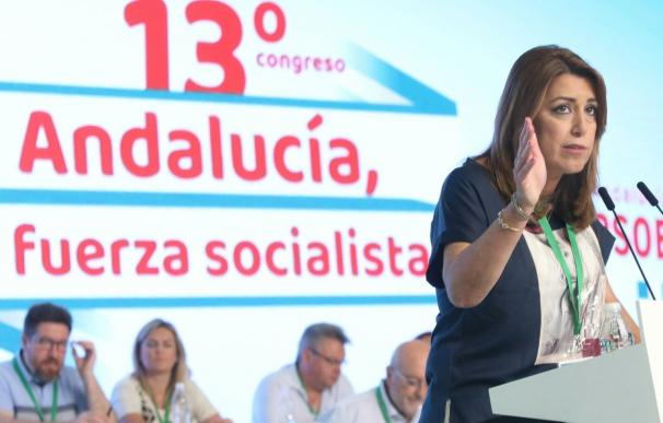Susana Díaz defiende la igualdad y dice que los socialistas nunca han sido "nacionalistas"