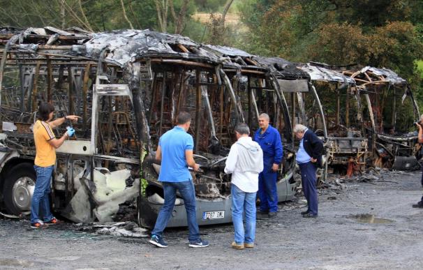 Reivindican la quema de autobuses para reclamar excarcelación de presos de ETA