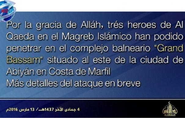 Al Qaeda reivindica en español el atentado contra hoteles en Costa de Marfil
