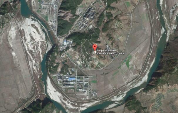 Imagen aérea de la planta nuclear de Yonbyong