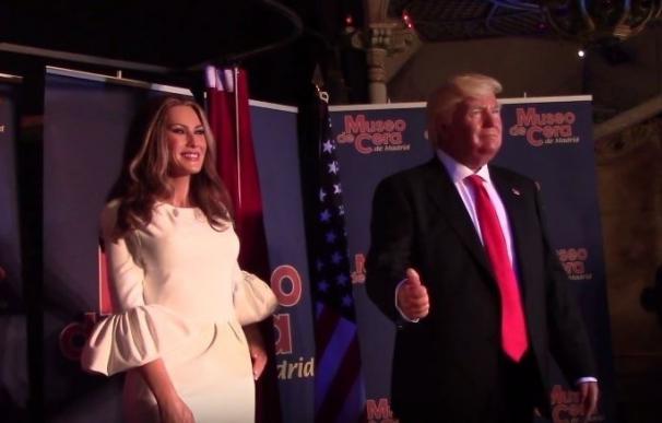 Melania Trump llega al Museo de Cera sin incidentes tras la polémica en la presentación de la figura de Donald Trump