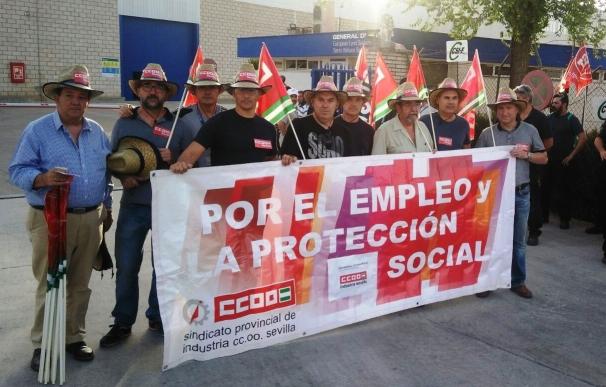 CCOO muestra su apoyo a los paros de Santa Barbara, al que se incorporan trabajadores de más acuartelamientos