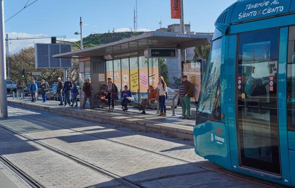 La demanda del tranvía de Tenerife aumenta un 4,2% en el primer semestre hasta 7,1 millones de pasajeros