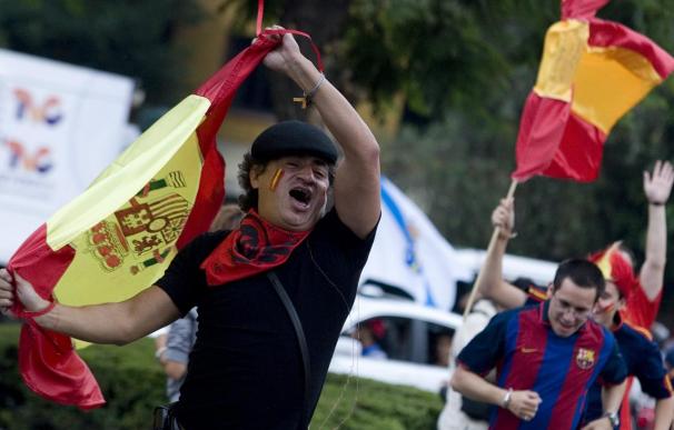 La Cibeles mexicana recibe la fiesta por el título de España
