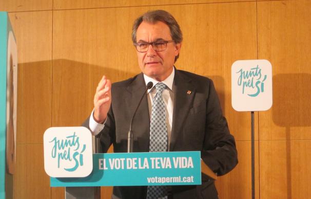27S.- Mas dice que las pensiones podrían crecer hasta un 10% en un Estado catalán