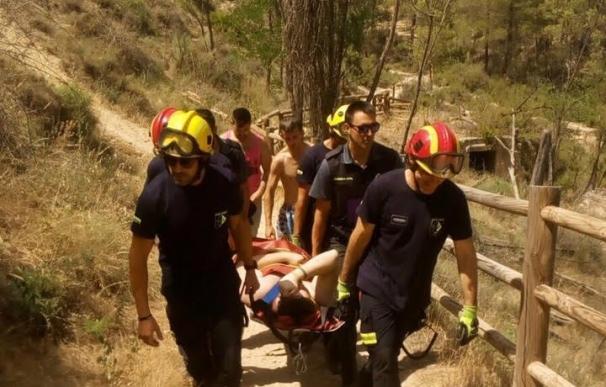Rescatan a un varón de 27 años herido en el paraje de Las Chorreras en Enguídanos (Cuenca)