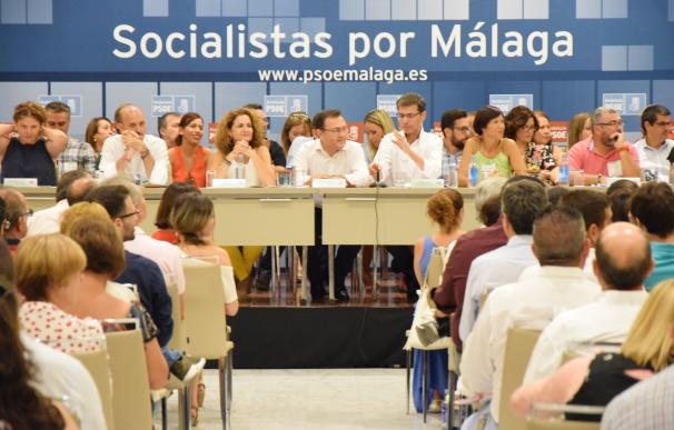 El PSOE de Málaga aprueba por un 97% su candidatura única para el congreso regional