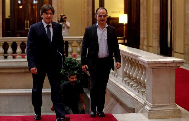 Carles Puigdemont y Jordi Turull