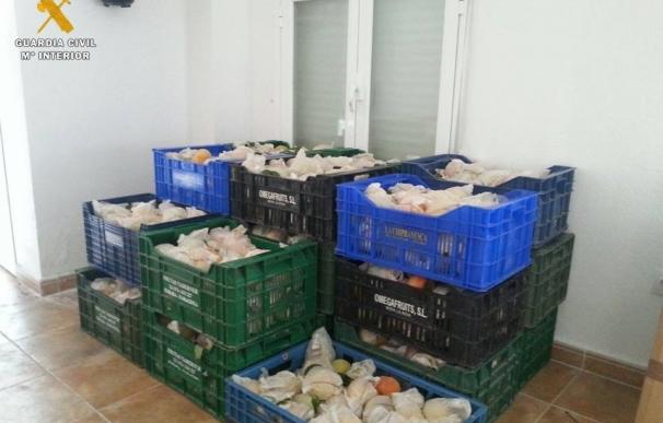 Un hombre y una mujer, detenidos por apoderarse de 434 kilogramos de melocotones en Chiprana
