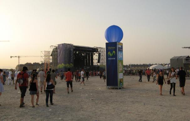 Una vista del escenario principal del festival Summercase Madrid em 2008.