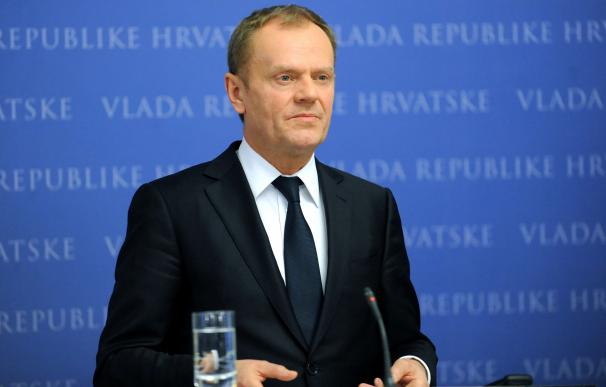 President of the European Council Donald Tusk give