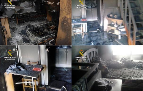 Esclarecen dos incendios en viviendas provocados por familiares de los propietarios