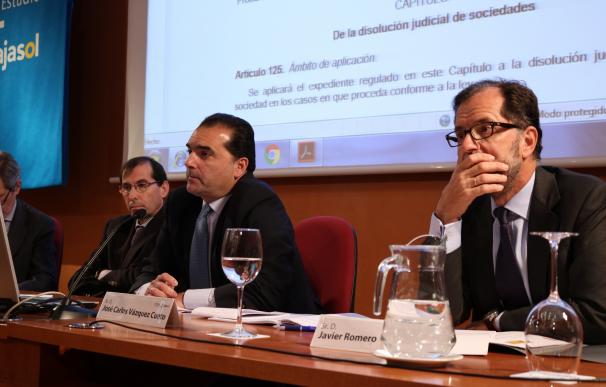 Expertos analizan en Instituto Cajasol el reparto de expedientes y competencias entre distintos funcionarios jurídicos