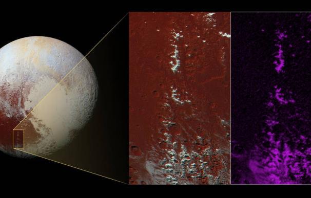 Científicos de la NASA localizan 'nieve de metano' en Plutón