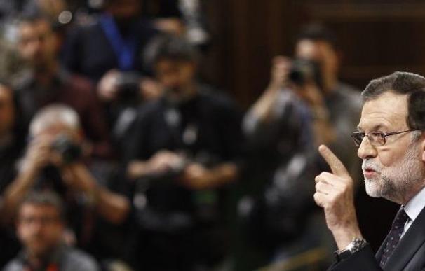 Rajoy, en su intervención en la sesión de investidura en el Congreso de los Diputados.