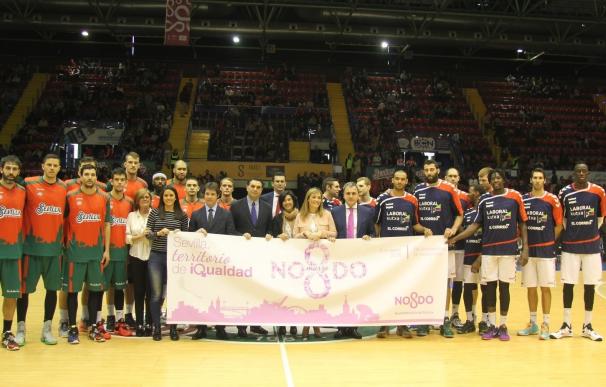 El deporte femenino protagoniza el partido del Baloncesto Sevilla disputado en el Palacio de Deportes