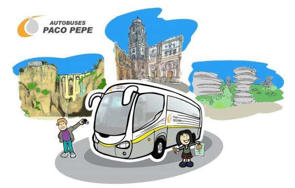 El Grupo Paco Pepe invita a los escolares a plasmar en dibujos y fotos sus trayectos en autobús