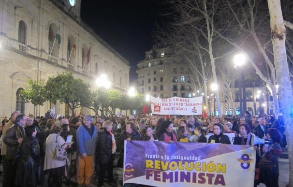 Miles de personas se manifiestan en Andalucía con motivo del Día Internacional de la Mujer