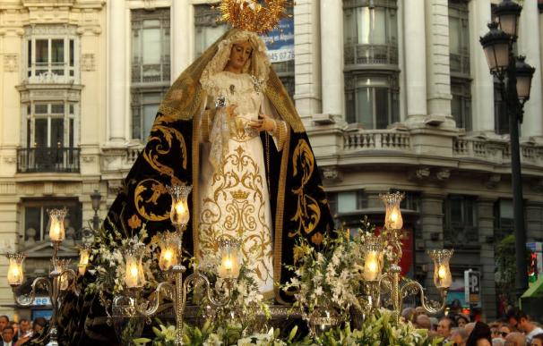 Santísima Virgen Dolorosa en la procesión de Jesús de Medinaceli