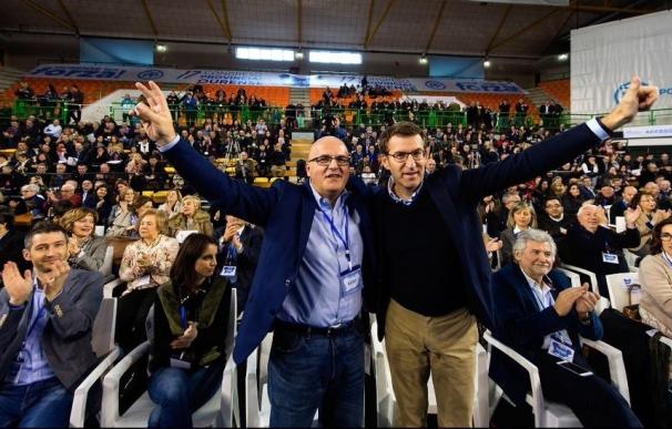 Baltar, reelegido presidente del PP de Ourense con el 95,66% de los votos, que ve una "inyección de fuerza"