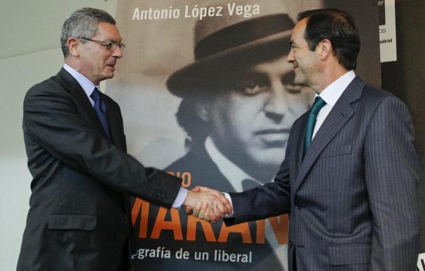 Bono y Gallardón reivindican la figura de Marañón, "un liberal de pura cepa"