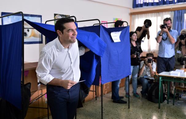 Leader of the Greek radical-left Syriza party and
