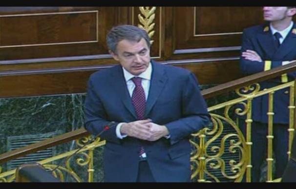 Zapatero defiende su política económica ante el pleno del Congreso