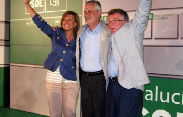 Griñán afirma que siempre ha estado con Pilar Sánchez, que es "caballo ganador" en Jerez