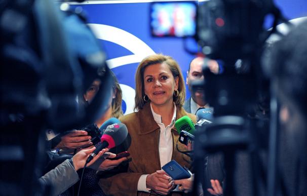 Cospedal ve "satisfactoria" la declaración de Rajoy sobre Rita Barberá
