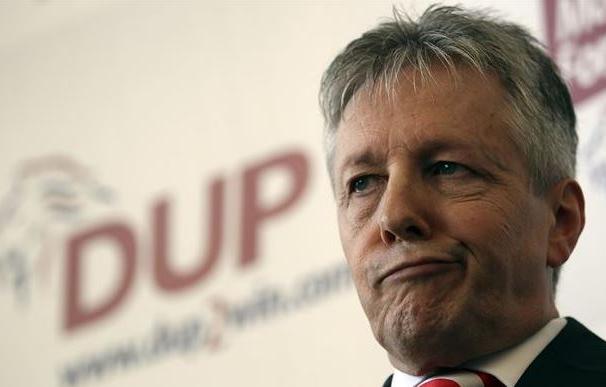 Peter Robinson, líder del Partido Unionista Democrático (DUP).