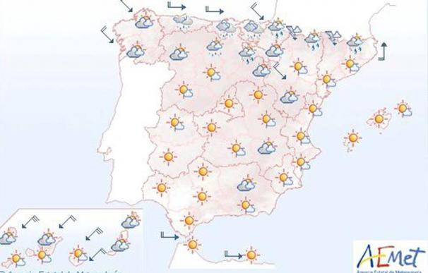 Mañana, temperaturas altas en Zaragoza, Lérida y Tarragona