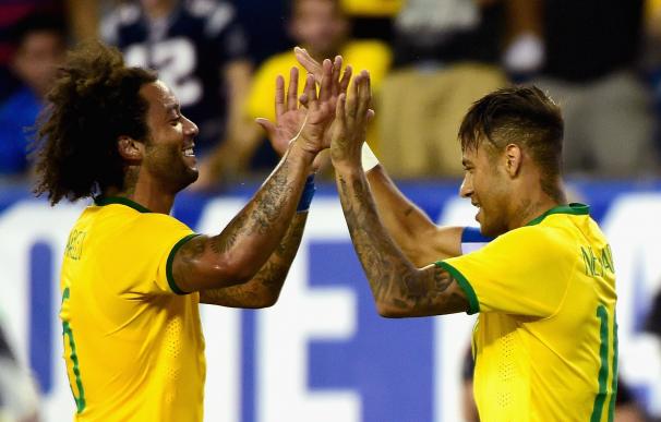 Marcelo y Neymar