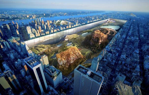 Un concurso arquitectónico premia 'hundir' 30 metros el Central Park