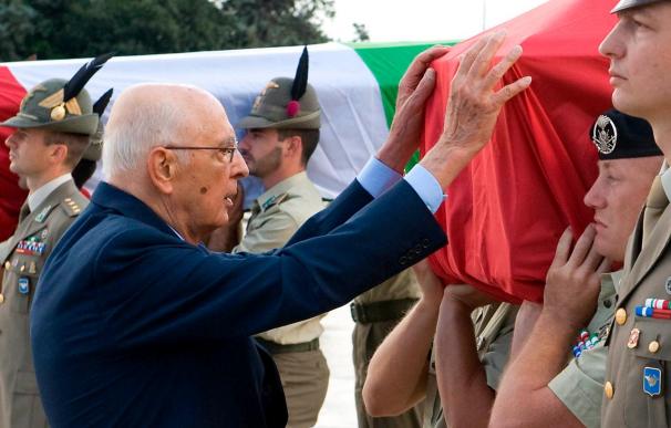 Italia despide con un funeral de Estado a dos militares muertos en Afganistán