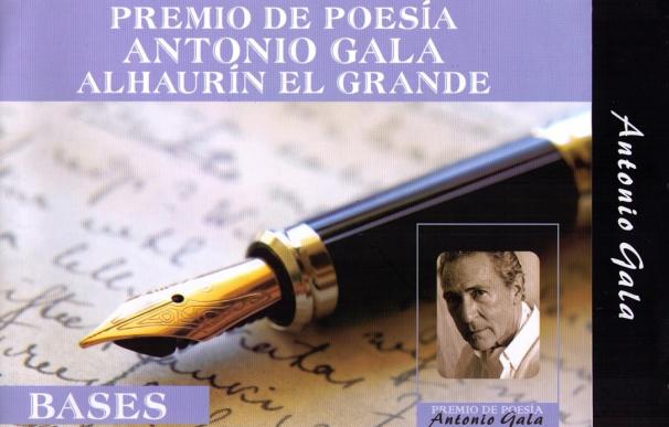 El Ayuntamiento de Alhaurín el Grande convoca el Premio internacional de Poesía Antonio Gala